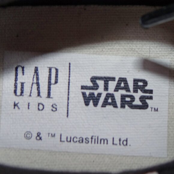 Star Wars | Gap Kid Stormtroopers Graphic Boy Black & White Sneakers Size 13 - Picture 8 of 9
